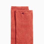 Chaussettes Ella brique côtelées CH002CO