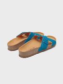 Sandales bleu cuir WSU002 NiceThings