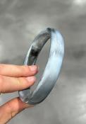 Bracelet jonc nuance gris