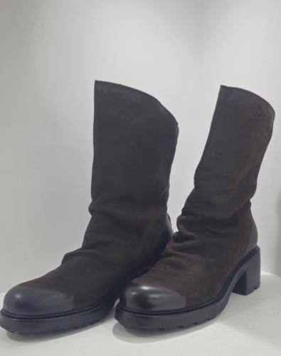 Bottines cuir marron S040 