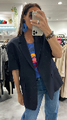 Blazer manches courtes marine oversize JAX4JIC IMPERIAL