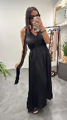 Robe longue noire  M2397A MR