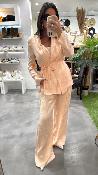 Pantalon rose poudré M8369P MR