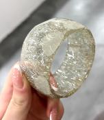 Bracelet jonc transparent