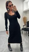Robe longue noir Nathalie 