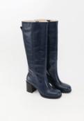Bottes en cuir marine LEONNE EMILIE K