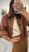 Veste simili cuir camel CEZ4OAAA DIXIE