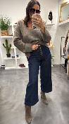 Pull taupe lurex doré SALVADOR GM
