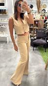 Veste gilet barman camel KXGL0355 KKS