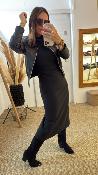 Robe longue noir ELODIA ANGE