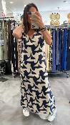 Robe longue marine PENSEE G&M