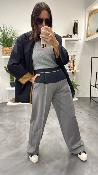 Pull sans manches gris MANDA LPE