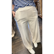 Pantalon fluide uni beige Brad
