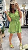 Robe de plage Bella verte 443080 WHITE STUFF 