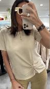 Top beige détail WJU003 NT