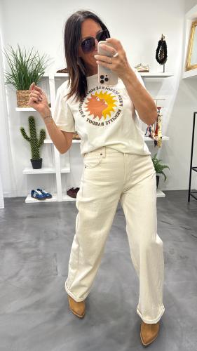 Jeans large beige S38M0305 Souvenir 