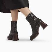 Bottines FRANCESCA noir serpent