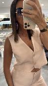 Veste gilet barman rose KXGL0355 KKS