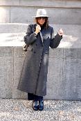 Manteau Long Gris SMITH G&M  