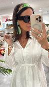 Robe chemise courte blanche PRALINE G&M