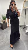 Robe longue noir PERSE G&M