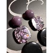 Boucles Oreilles Olga Violet