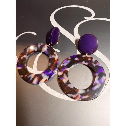 Boucles Oreilles Julia Violet