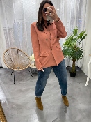 Veste blazer terracotta PARFAITE G&M