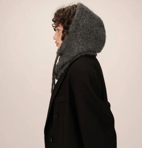 Pull capuche gris anthracite SAMOURAI GM