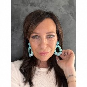 Boucles Oreilles bastilles bleu turquoise