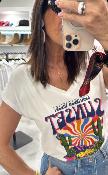 Tee shirt blanc VEGA MHJ