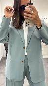 Veste Blazer oversize vert sauge STRONG G&M