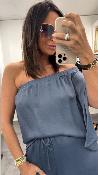 Top one shoulder bleu jean M9140T MR