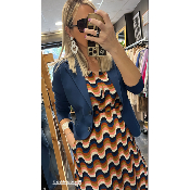 Robe midi  graphique Rida