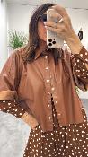 Veste simili cuir camel CEZ4OAAA DIXIE