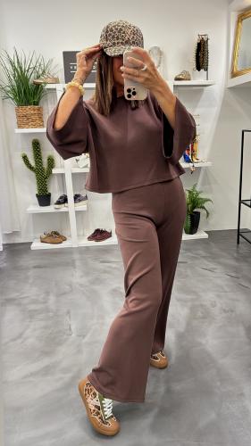 Pantalon fluide marron 054-212019 BSB 