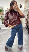 Veste vinyl bordeaux PHILIPPA EK