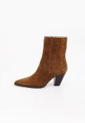 Bottines santiag en cuir camel LAURENCE EMILIE K