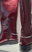 Bottes cuir cavalière bordeaux GR6297 