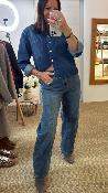 Chemise bleu jeans oversize 054-216900 BSB