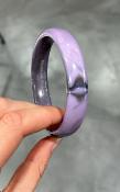 Bracelet jonc violet gris
