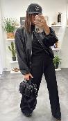 Sac vinyl noir LORRAINE Wu 