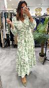 Robe blanche imprimé tropical 053-211021