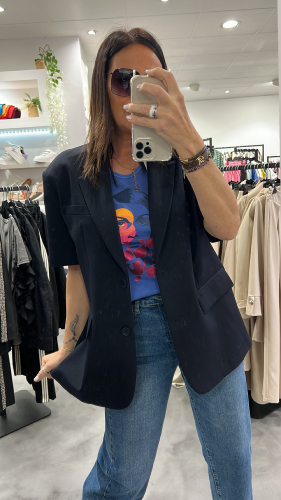 Blazer manches courtes marine oversize JAX4JIC IMPERIAL