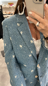 Veste blazer nuage M6212G MR