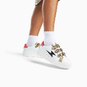 Basket blanc et noir léo LOUIE BK2752 WU