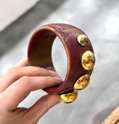Bracelet jonc rose