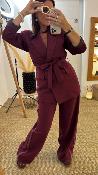 Ensemble tailleur bordeaux bande côté 52315529 MM