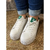 Baskets à lacets vert Meaghan