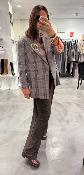 Veste Blazer oversize à carreaux rose J720237355 IMPERIAL